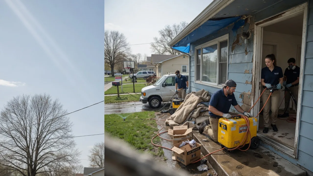 Basement Flood Cleanup in Sunbury, OH near me